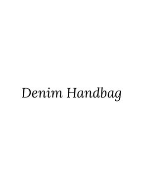 Blue Denim Handbag